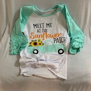 Meet Me at the Flower Patch Tie in Front Top
